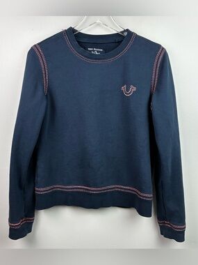 True Religion Navy Blue Sweatshirt